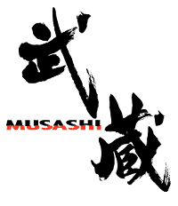 「武蔵 MUSASHI 武人画家と剣豪の世界」展ロゴ
