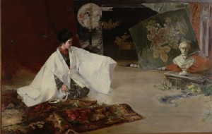 川村清雄《形見の直垂（虫干）》