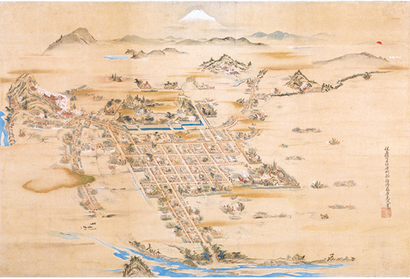 駿府鳥瞰図画像