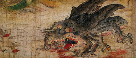 国宝「辟邪絵 神虫」（部分）画像