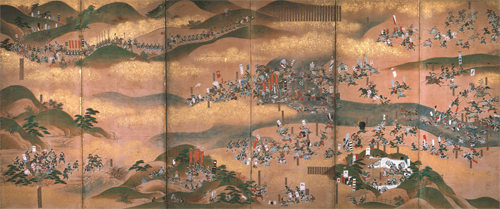 米沢本 川中島合戦図屏風画像