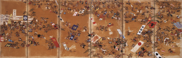 姉川合戦図屏風画像