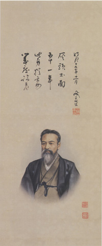 開基鉄舟居士肖像画像