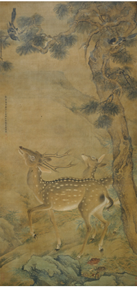 「芝鹿図」画像